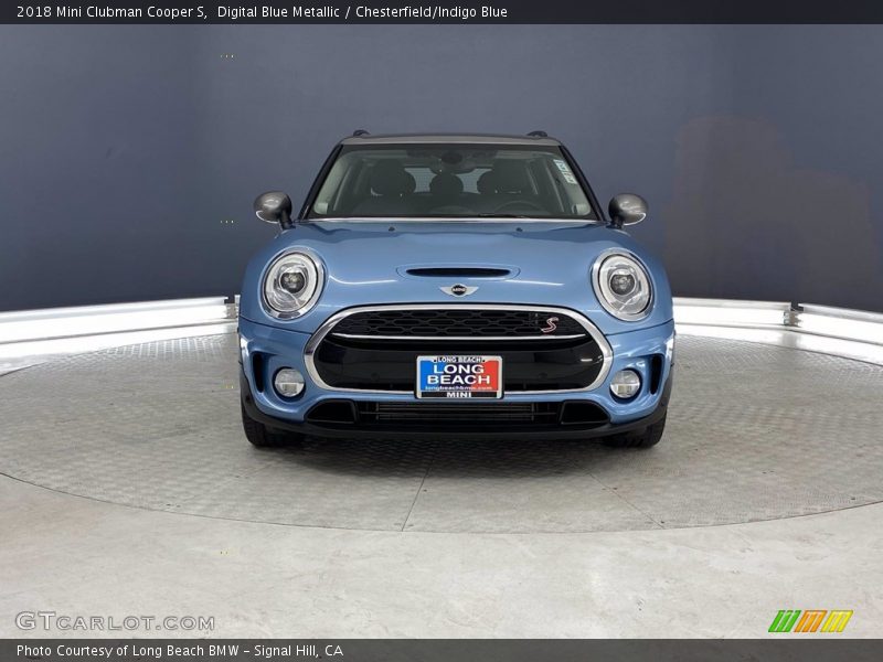 Digital Blue Metallic / Chesterfield/Indigo Blue 2018 Mini Clubman Cooper S