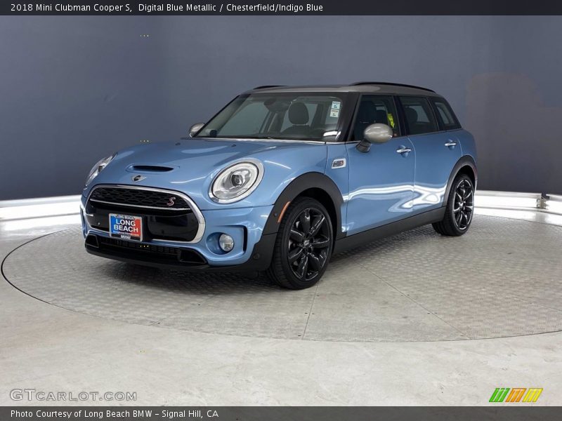 Digital Blue Metallic / Chesterfield/Indigo Blue 2018 Mini Clubman Cooper S