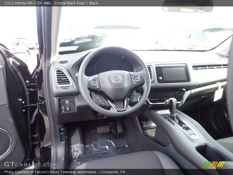Crystal Black Pearl / Black 2021 Honda HR-V EX AWD