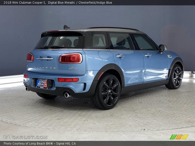 Digital Blue Metallic / Chesterfield/Indigo Blue 2018 Mini Clubman Cooper S