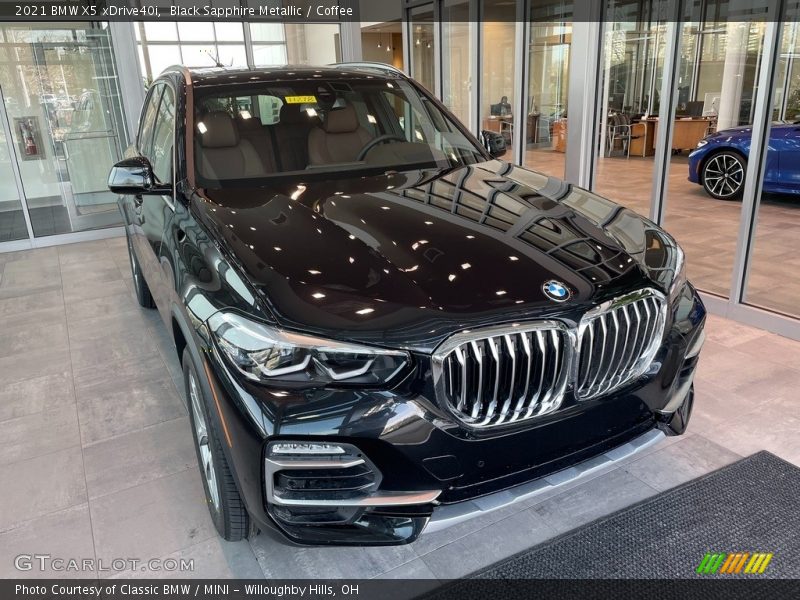 Black Sapphire Metallic / Coffee 2021 BMW X5 xDrive40i