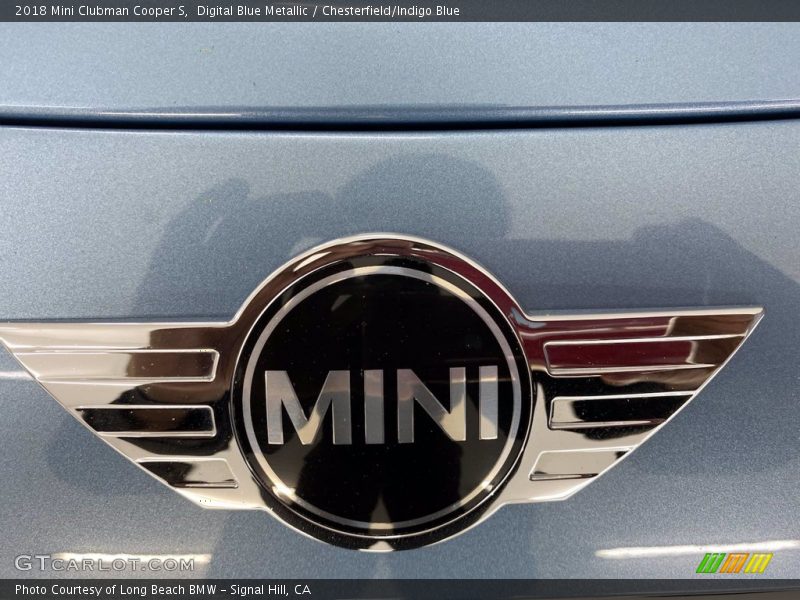 Digital Blue Metallic / Chesterfield/Indigo Blue 2018 Mini Clubman Cooper S