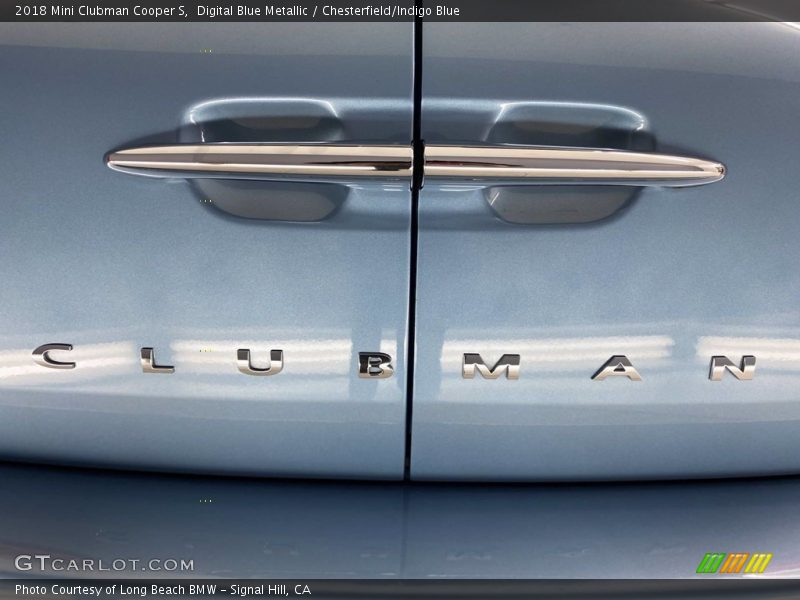 Digital Blue Metallic / Chesterfield/Indigo Blue 2018 Mini Clubman Cooper S