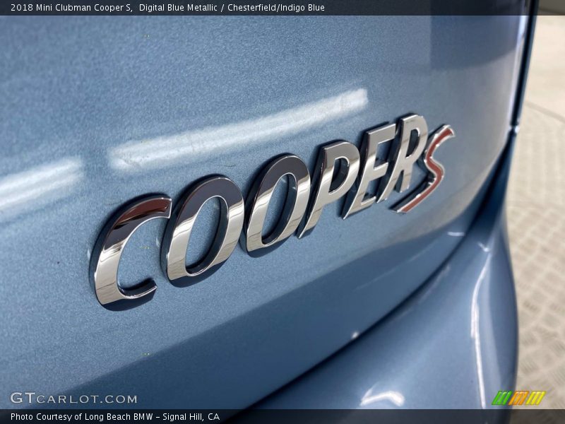 Digital Blue Metallic / Chesterfield/Indigo Blue 2018 Mini Clubman Cooper S