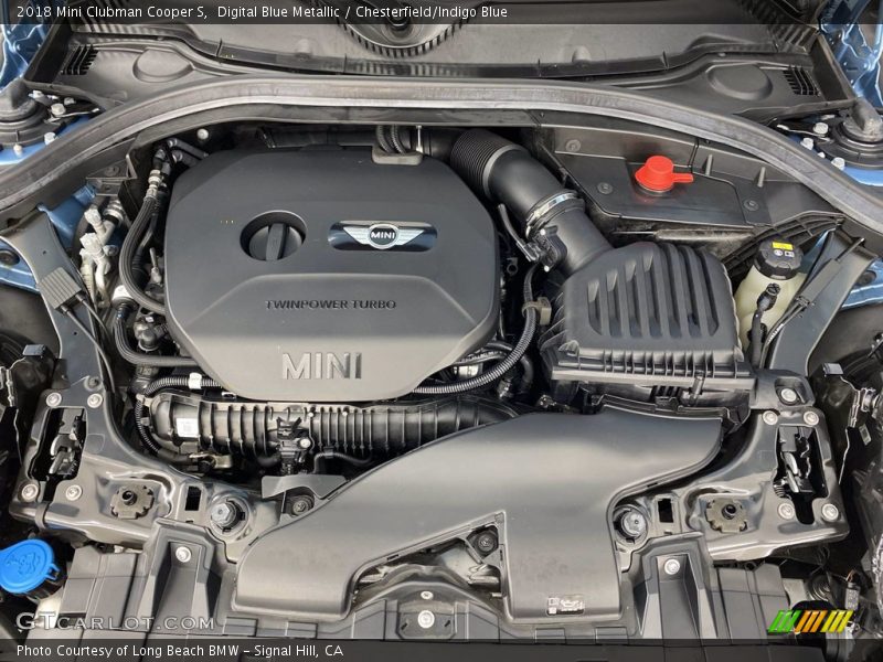 Digital Blue Metallic / Chesterfield/Indigo Blue 2018 Mini Clubman Cooper S