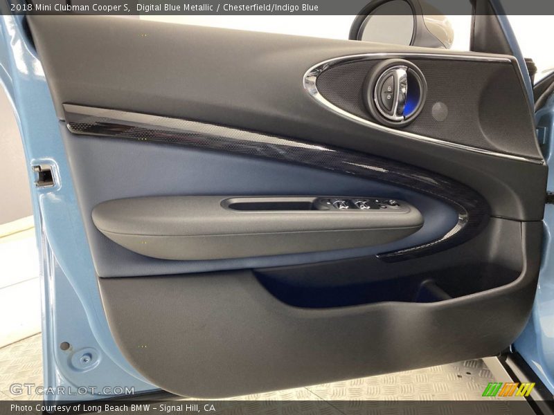 Digital Blue Metallic / Chesterfield/Indigo Blue 2018 Mini Clubman Cooper S