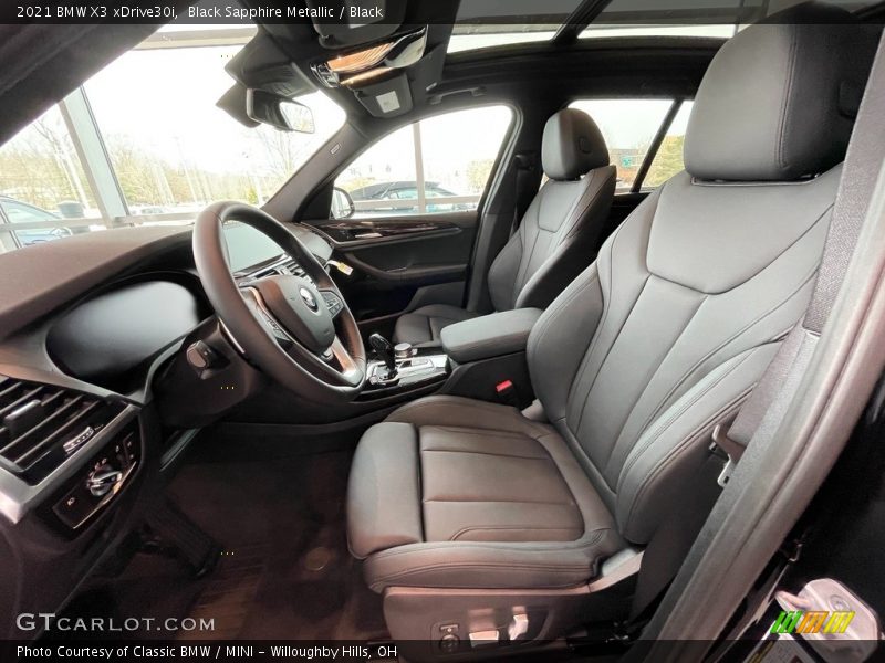 Black Sapphire Metallic / Black 2021 BMW X3 xDrive30i