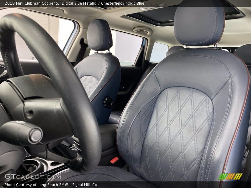 Digital Blue Metallic / Chesterfield/Indigo Blue 2018 Mini Clubman Cooper S