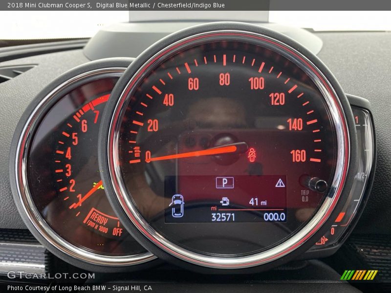 Digital Blue Metallic / Chesterfield/Indigo Blue 2018 Mini Clubman Cooper S