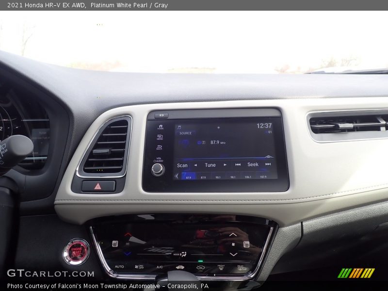 Platinum White Pearl / Gray 2021 Honda HR-V EX AWD