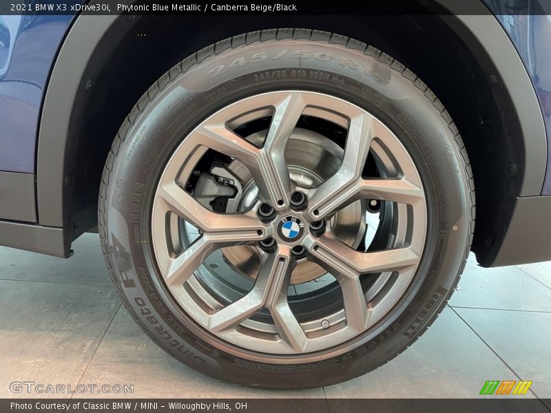 Phytonic Blue Metallic / Canberra Beige/Black 2021 BMW X3 xDrive30i