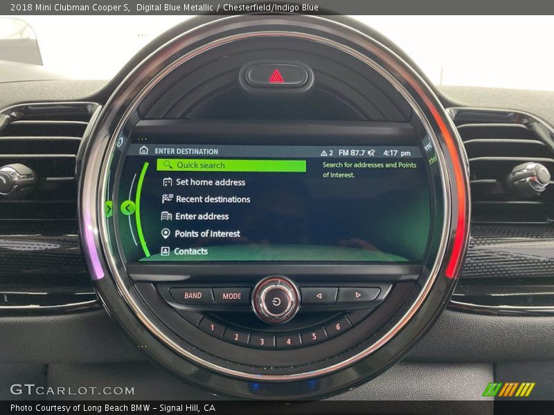 Digital Blue Metallic / Chesterfield/Indigo Blue 2018 Mini Clubman Cooper S