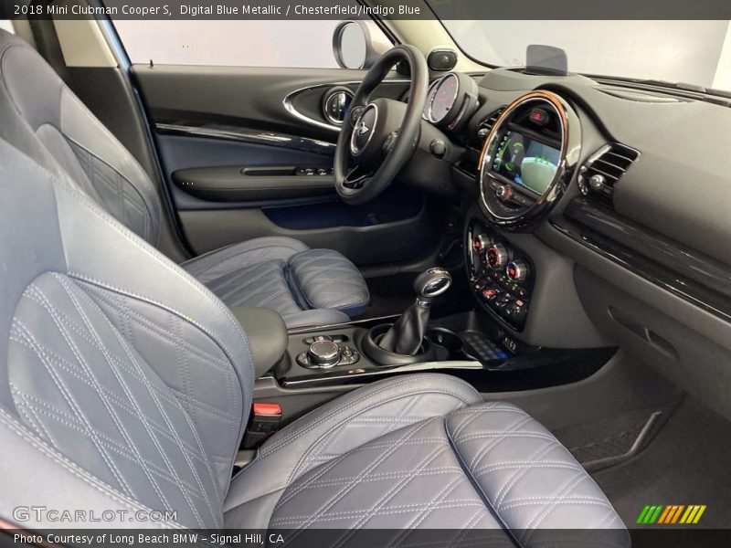 Digital Blue Metallic / Chesterfield/Indigo Blue 2018 Mini Clubman Cooper S