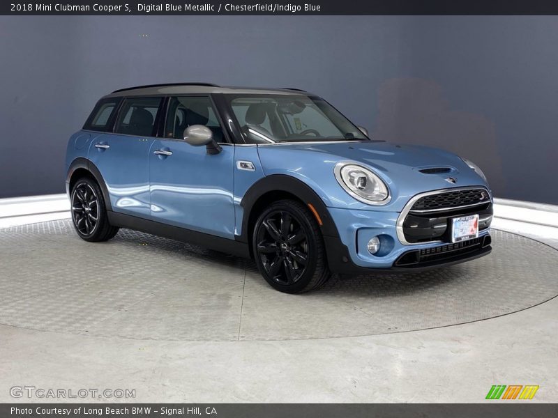 Digital Blue Metallic / Chesterfield/Indigo Blue 2018 Mini Clubman Cooper S