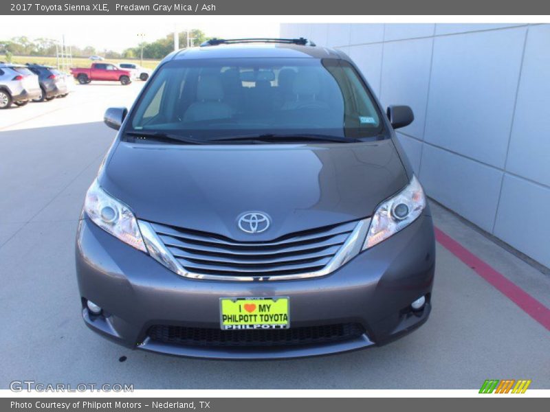 Predawn Gray Mica / Ash 2017 Toyota Sienna XLE