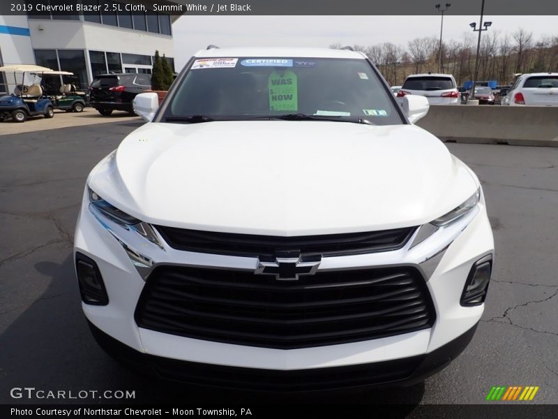 Summit White / Jet Black 2019 Chevrolet Blazer 2.5L Cloth