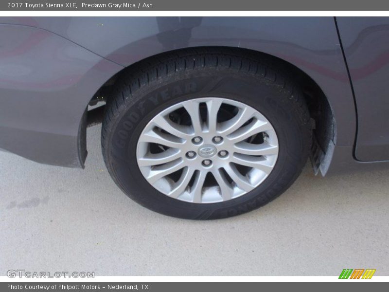 Predawn Gray Mica / Ash 2017 Toyota Sienna XLE