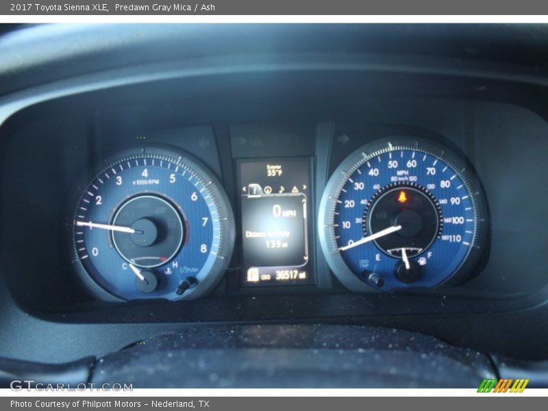 Predawn Gray Mica / Ash 2017 Toyota Sienna XLE