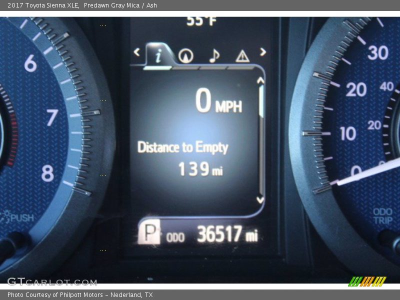 Predawn Gray Mica / Ash 2017 Toyota Sienna XLE