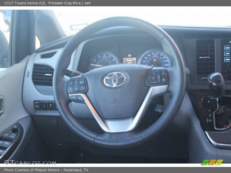 Predawn Gray Mica / Ash 2017 Toyota Sienna XLE