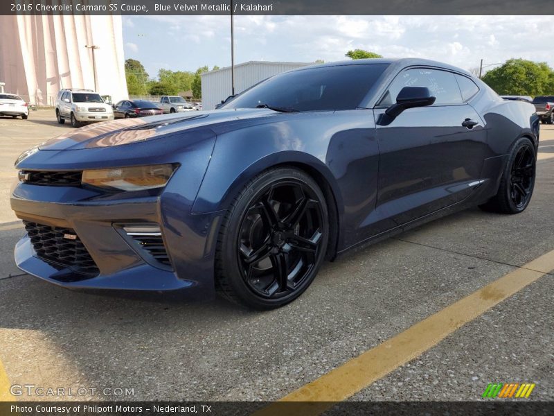 Blue Velvet Metallic / Kalahari 2016 Chevrolet Camaro SS Coupe