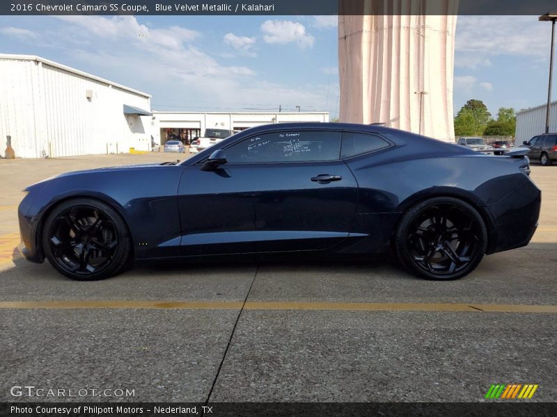 Blue Velvet Metallic / Kalahari 2016 Chevrolet Camaro SS Coupe