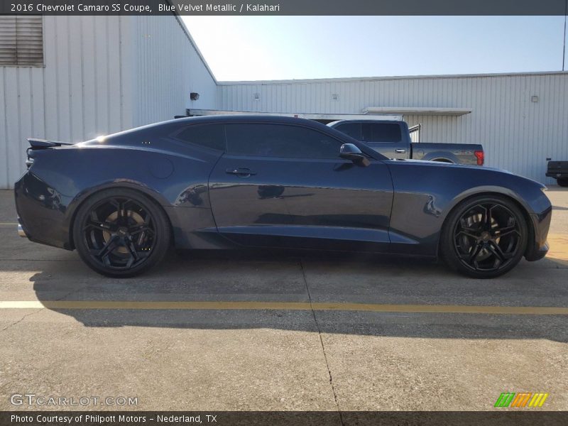 Blue Velvet Metallic / Kalahari 2016 Chevrolet Camaro SS Coupe