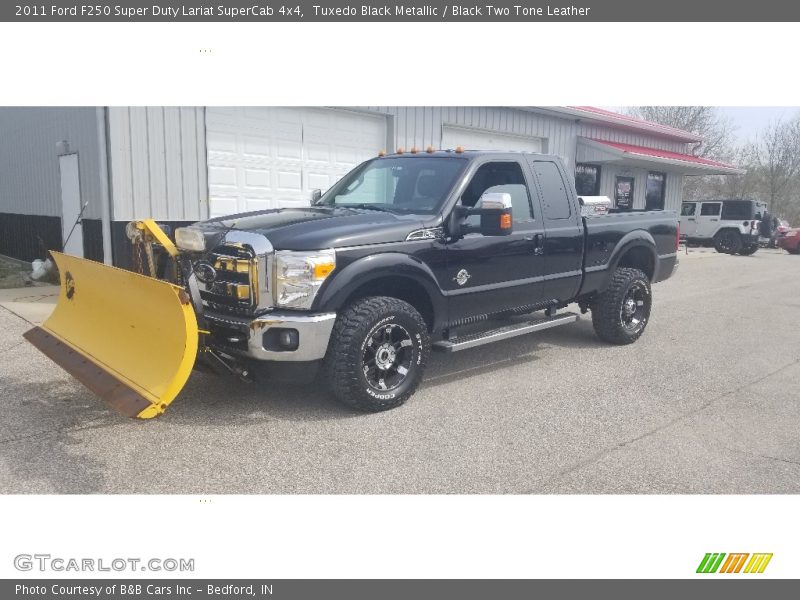 Tuxedo Black Metallic / Black Two Tone Leather 2011 Ford F250 Super Duty Lariat SuperCab 4x4