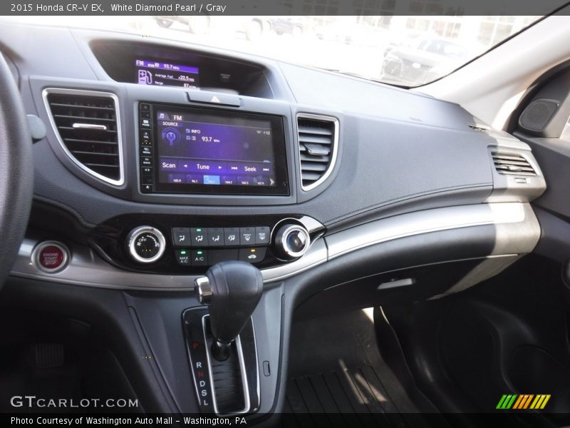 White Diamond Pearl / Gray 2015 Honda CR-V EX