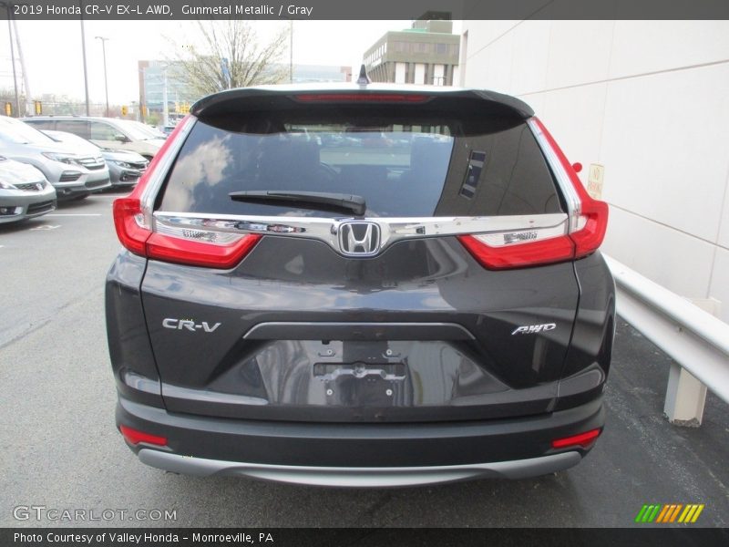 Gunmetal Metallic / Gray 2019 Honda CR-V EX-L AWD