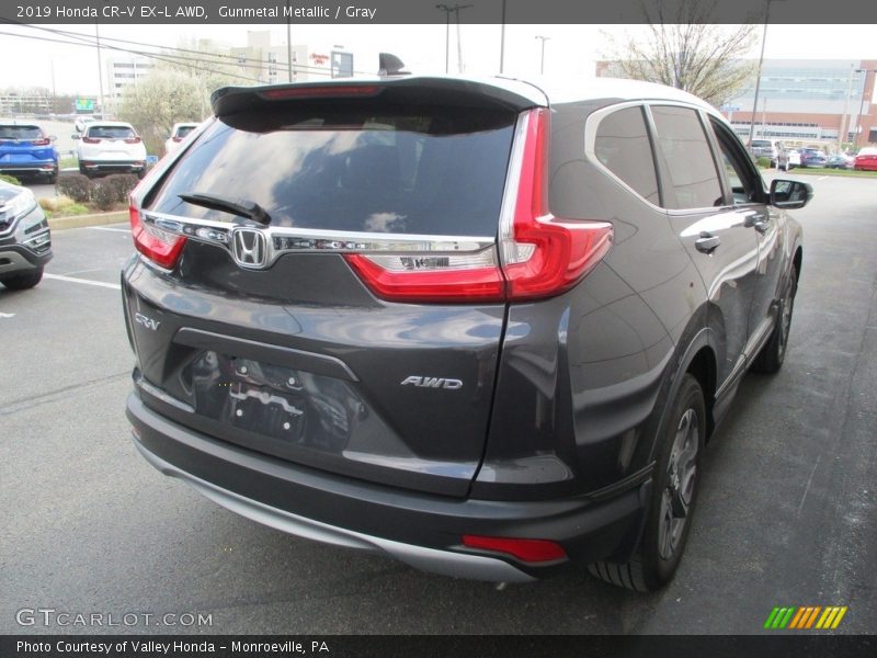 Gunmetal Metallic / Gray 2019 Honda CR-V EX-L AWD