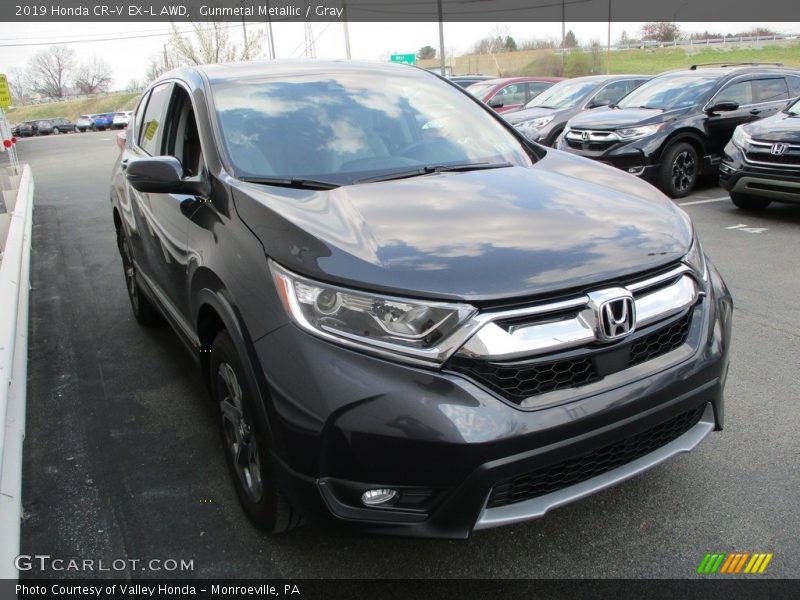 Gunmetal Metallic / Gray 2019 Honda CR-V EX-L AWD
