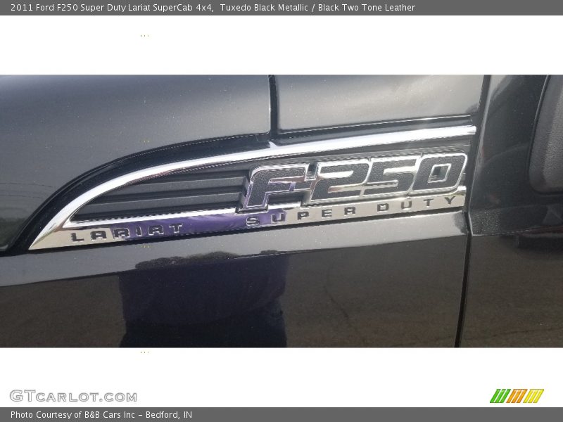 Tuxedo Black Metallic / Black Two Tone Leather 2011 Ford F250 Super Duty Lariat SuperCab 4x4