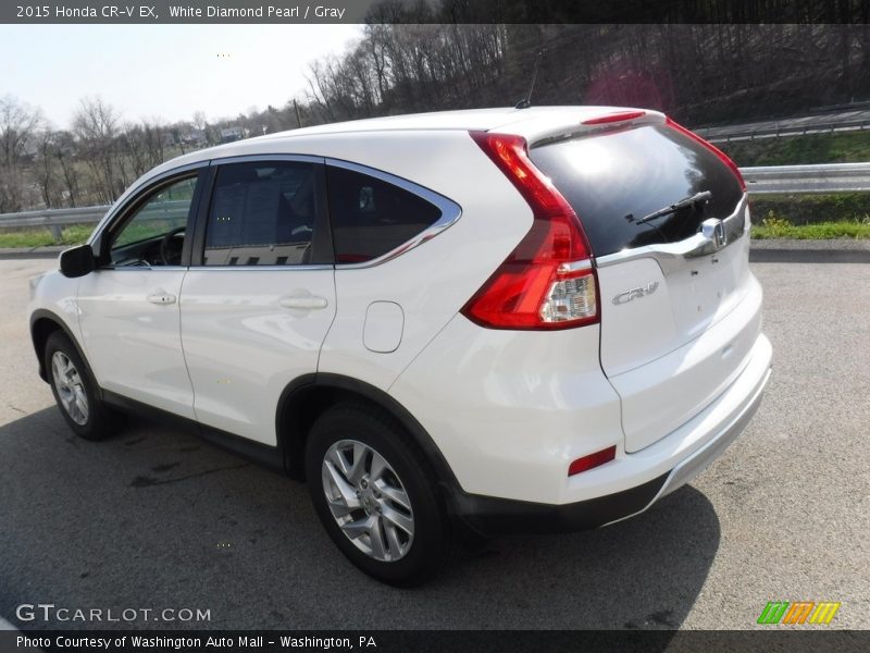 White Diamond Pearl / Gray 2015 Honda CR-V EX