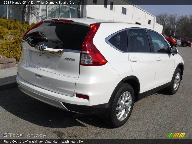 White Diamond Pearl / Gray 2015 Honda CR-V EX