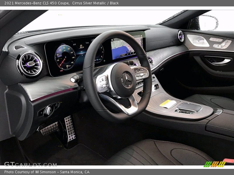 Cirrus Silver Metallic / Black 2021 Mercedes-Benz CLS 450 Coupe