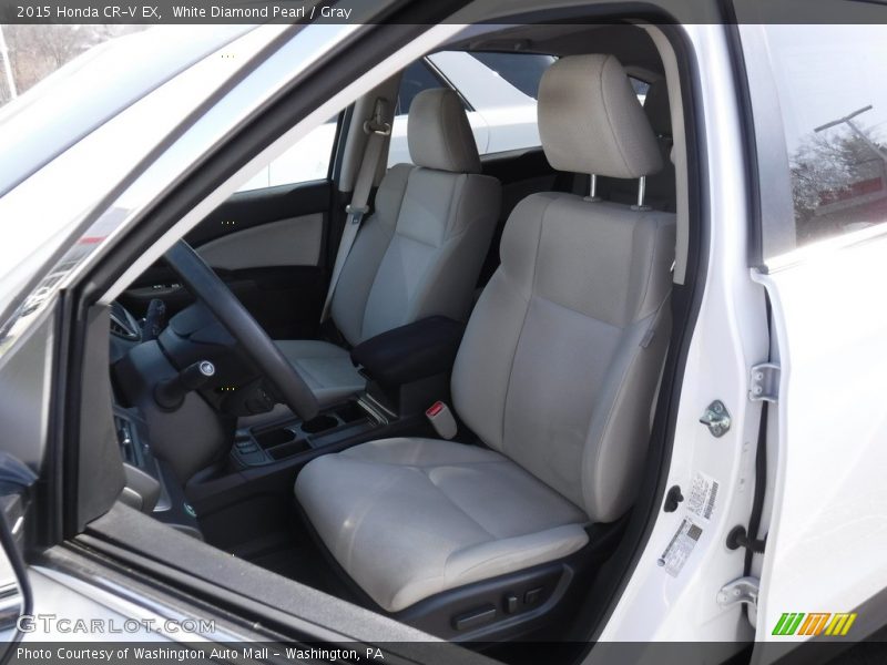 White Diamond Pearl / Gray 2015 Honda CR-V EX