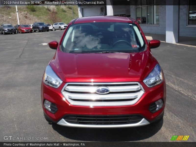 Ruby Red / Chromite Gray/Charcoal Black 2019 Ford Escape SE 4WD