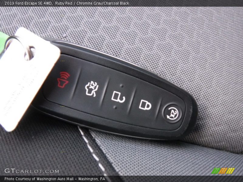 Ruby Red / Chromite Gray/Charcoal Black 2019 Ford Escape SE 4WD