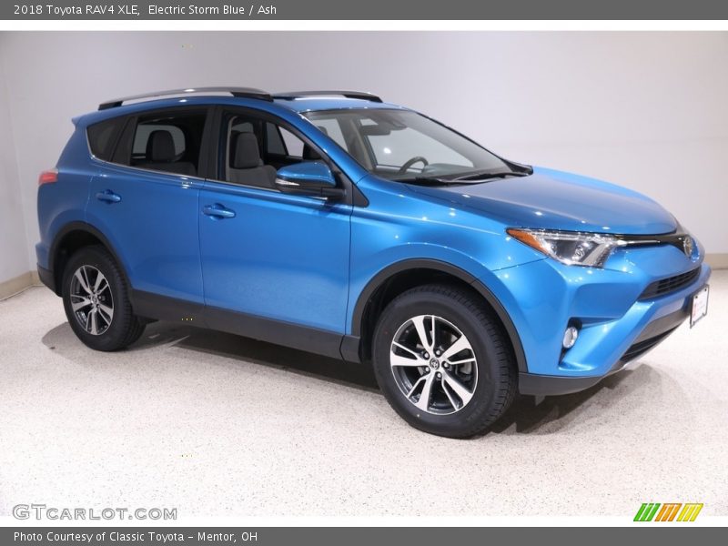 Electric Storm Blue / Ash 2018 Toyota RAV4 XLE