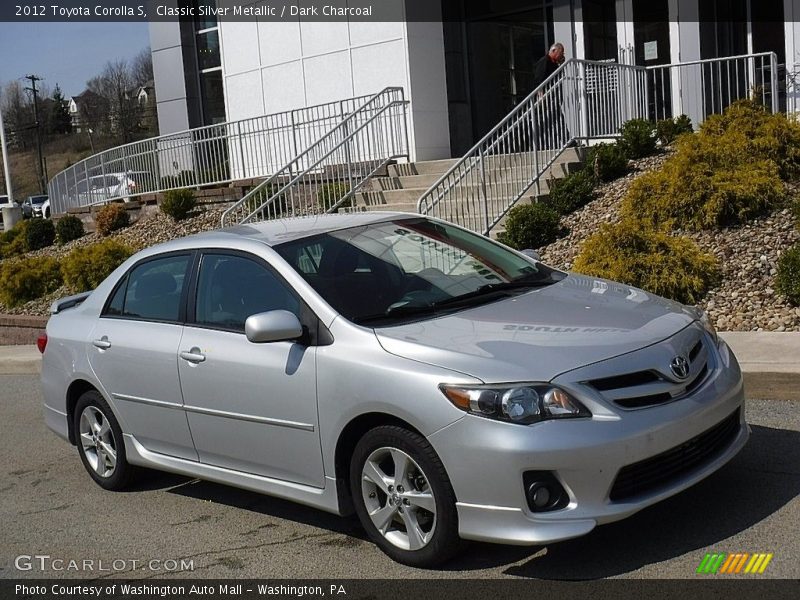 Classic Silver Metallic / Dark Charcoal 2012 Toyota Corolla S