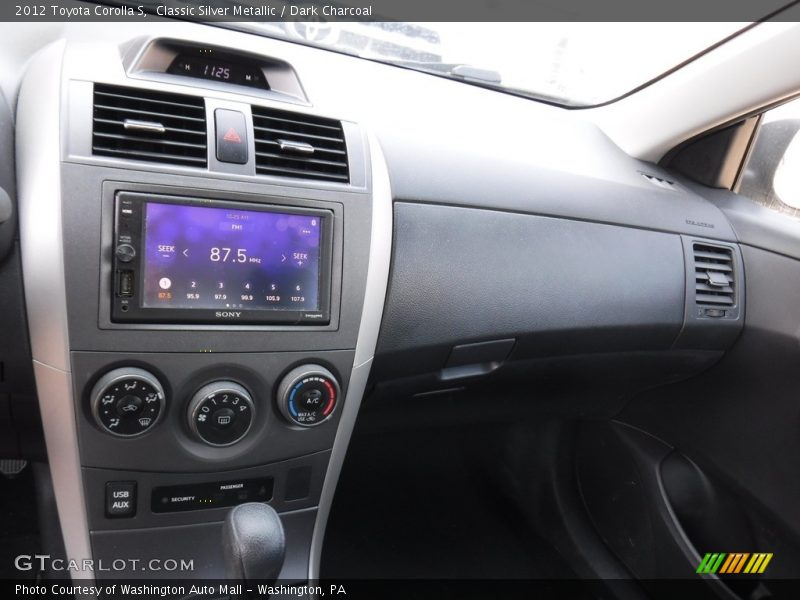 Classic Silver Metallic / Dark Charcoal 2012 Toyota Corolla S