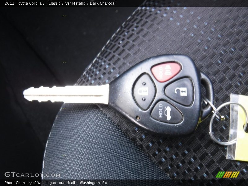Classic Silver Metallic / Dark Charcoal 2012 Toyota Corolla S