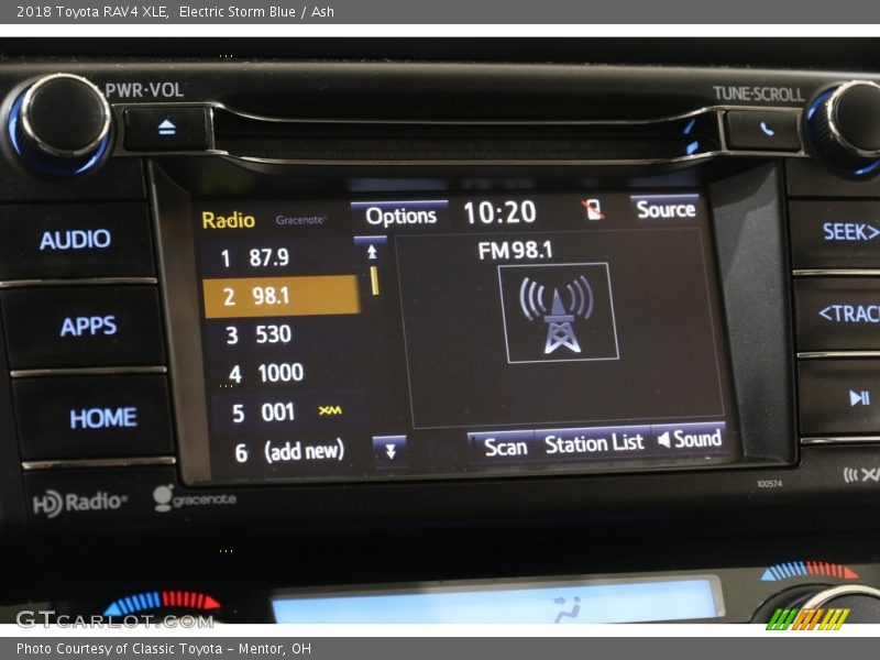 Electric Storm Blue / Ash 2018 Toyota RAV4 XLE