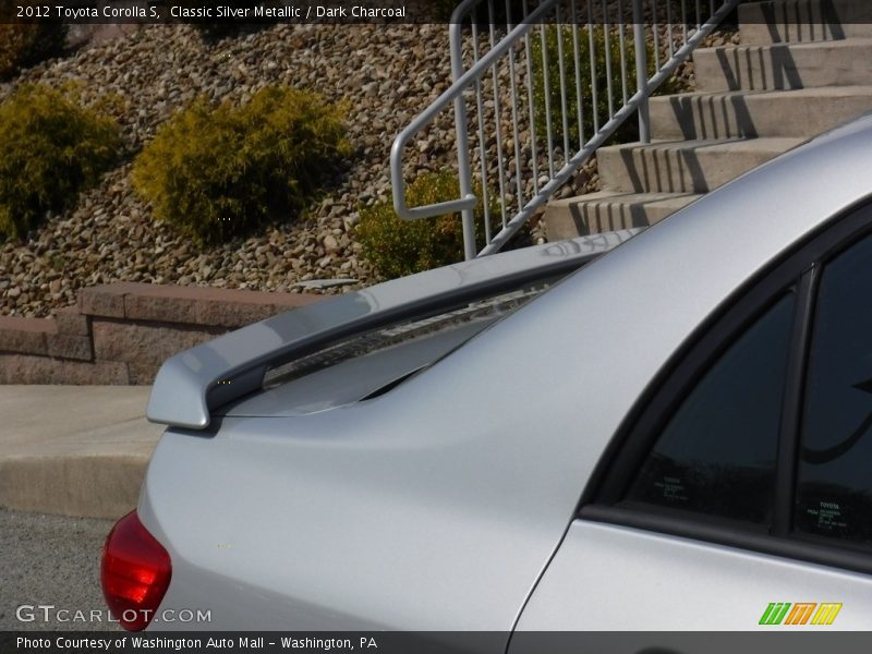 Classic Silver Metallic / Dark Charcoal 2012 Toyota Corolla S