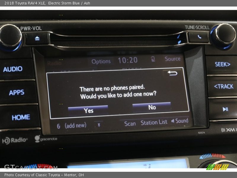 Electric Storm Blue / Ash 2018 Toyota RAV4 XLE