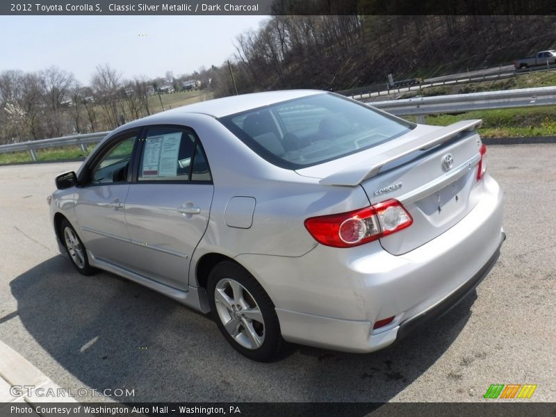 Classic Silver Metallic / Dark Charcoal 2012 Toyota Corolla S