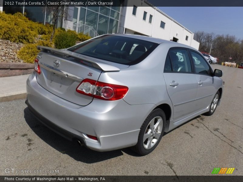 Classic Silver Metallic / Dark Charcoal 2012 Toyota Corolla S