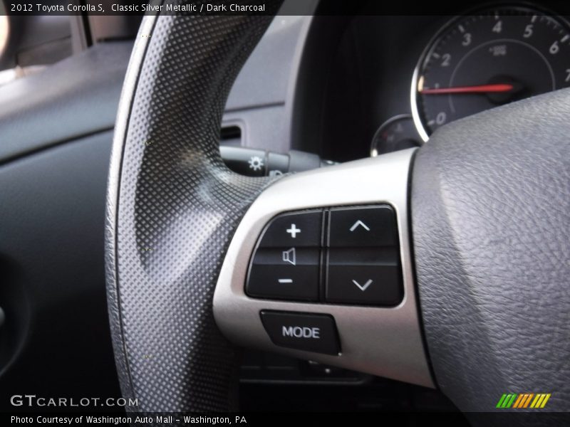 Classic Silver Metallic / Dark Charcoal 2012 Toyota Corolla S