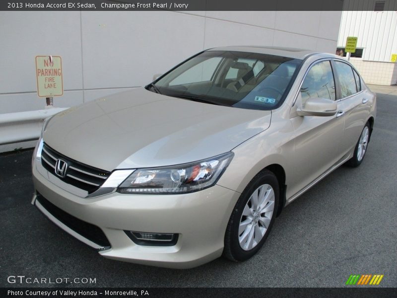 Champagne Frost Pearl / Ivory 2013 Honda Accord EX Sedan